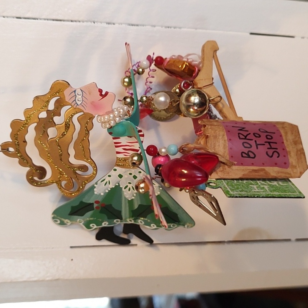 Karen Rossi Artist Fanciful flights BORN TO SHOP Ornament Folk Art Decor